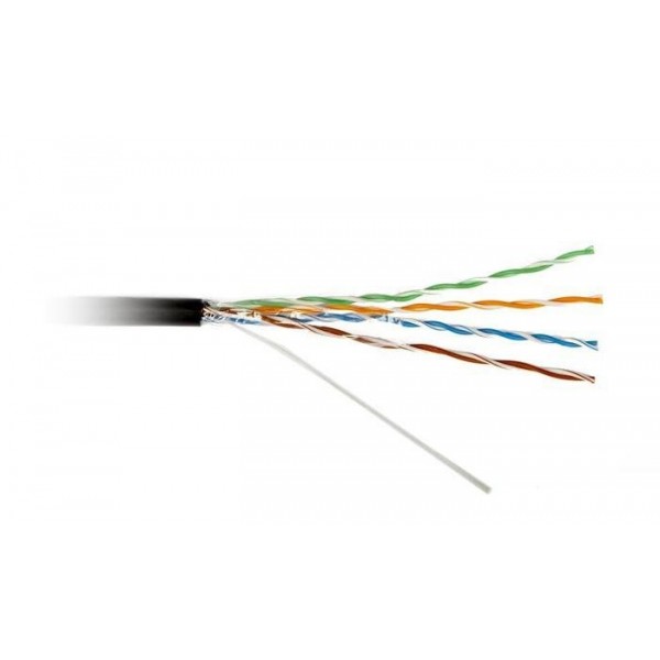 Кабель для зовнішньої прокладки Atcom (20799) Standard FTP, 4*2*0.5мм, ССА, CAT5e, 305м