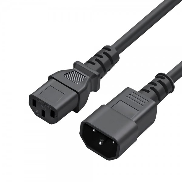 Кабель живлення ColorWay C13-C14, 1.8 м, Black (CW-CBP087-BK)