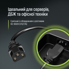 Кабель живлення ColorWay C13-C14, 1.8 м, Black (CW-CBP087-BK) Кабель живлення ColorWay C13-C14, 1.8 м, Black (CW-CBP087-BK)