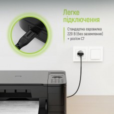 Кабель живлення ColorWay CEE7/16-C7, 2 м, Black (CW-CBP085-BK) Кабель живлення ColorWay CEE7/16-C7, 2 м, Black (CW-CBP085-BK)