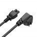Кабель живлення ColorWay CEE7/7-C5, 1 м, Black (CW-CBP084-BK)