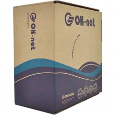Кабель кручена пара OK-Net КПВонг-HFЕ-ВП (200) FTP, CAT5е, LSOH, 4х2х0.51, бухта 305м (OKIFTP49354305DDP)
