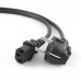 Кабель силовий Cablexpert PC-186-VDE-3M (CEE7/7-C13), перетин 3*1мм кв, 3м (PC-186-VDE-3M)
