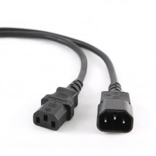 Кабель силовий Cablexpert PC-189 (С13-С14), 3*0.5 мм кв., чорний, 1.8 м (PC-189)