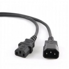 Кабель силовий Cablexpert PC-189-VDE (С13-С14), VDE, чорний, 1.8м (PC-189-VDE)