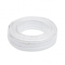 Кабель телефонний Atcom 100 м. CCS, 26AWG, 4 жили, білий (10121)