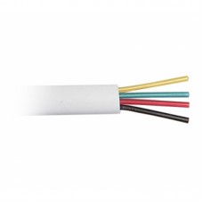 Кабель телефонний Atcom 100 м. CCS, 26AWG, 4 жили, білий (10121)