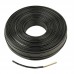 Кабель телефонний Cablexpert TC1000S-100M-B 100 м. 2 пари, плоский, литий, чорний колір (TC1000S-100M-B)
