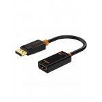 Перехідник Сabletime DisplayPort – HDMI V 2.0 (M/F), 0.2 м, (1920*1080p)/60HZ, Black (CP22B) Перехідник Сabletime DisplayPort – HDMI V 2.0 (M/F), 0.2 м, (1920*1080p)/60HZ, Black (CP22B)