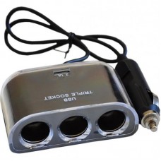Автомобільний зарядний пристрій Atcom ES-09 (HUB 3*DC12 + 1*USB, 2.1A) Black (13151) Автомобільний зарядний пристрій Atcom ES-09 (HUB 3*DC12 + 1*USB, 2.1A) Black (13151)
