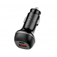 Автомобільний зарядний пристрій ColorWay 2USB (Type-C PD45W + USB QC3.0 18W) 63W Black (CW-CHA067PD-BK)