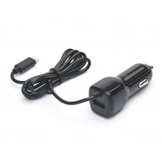 Автомобільний зарядний пристрій REAL-EL CA-17 (2USB, 2.1A) Black + кабель Lightning (EL123160010)