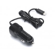 Автомобільний зарядний пристрій REAL-EL CA-17 (2USB, 2.1A) Black + кабель Lightning (EL123160010)