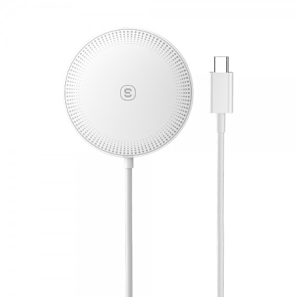 Бездротовий зарядний пристрій Essager Wind 2in1 Wireless Charger 15W White (EWXCX-CF02-Z)