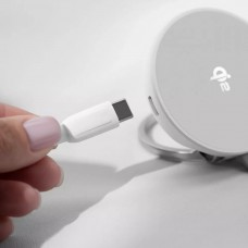 Бездротовий зарядний пристрій Proove Knocker 2 in 1 Qi2 15W White (WSPK15012002)