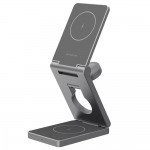 Бездротовий зарядний пристрій Proove Titan Volt 3in1 Gray (WSTV15000003)