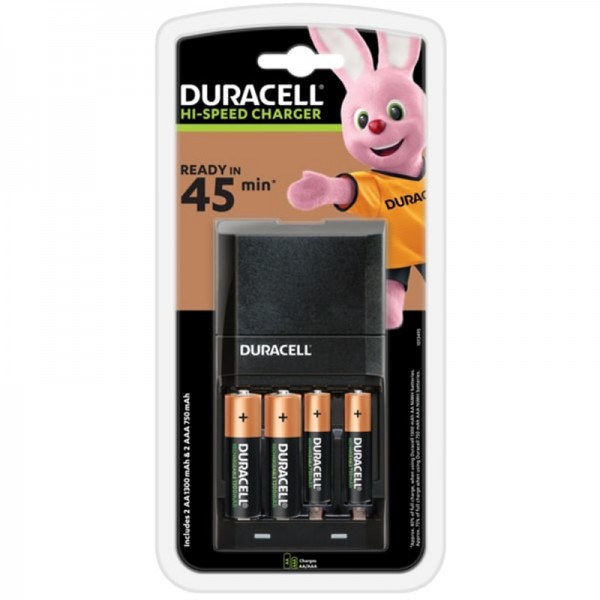 Зарядний пристрій Duracell CEF27 + AA NI-MH 1300 mAh 2шт + AAA NI-MH 750 mAh 2шт (5000394114524)