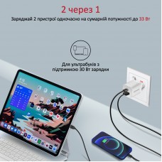 Зарядний пристрій Promate PowerPort-33 White (powerport-33.white)