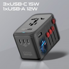 Зарядний пристрій Promate TripMate-GaN100 100W Black (tripmate-gan100)