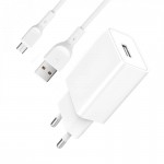 Зарядний пристрій SkyDolphin SC36V (1USB, 2.4A) White (SDMZP-000118) + кабель microUSB Зарядний пристрій SkyDolphin SC36V (1USB, 2.4A) White (SDMZP-000118) + кабель microUSB