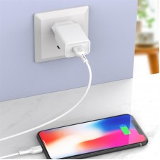 Зарядний пристрій SkyDolphin SC36V (1USB, 2.4A) White (SDMZP-000118) + кабель microUSB