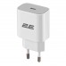 Мережевий зарядний пристрій 2E (1USB 3A) 30W White (2E-WC1USBC30W-W)