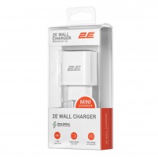 Мережевий зарядний пристрій 2E (1USB 3A) 30W White (2E-WC1USBC30W-W)