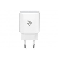 Мережевий зарядний пристрій 2E (1USB 3A) White (2E-WC1USBC20W-W)