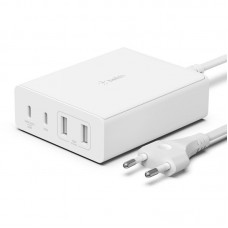 Мережевий зарядний пристрій Belkin Home Charger 108W Dual USB-С/USB-A (WCH010VFWH)