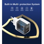 Мережевий зарядний пристрій Choetech (USB-C+USB-A) White (PD6052-EU-WH)