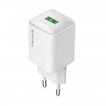 Мережевий зарядний пристрій ColorWay 1USB Quick Charge 3.0 (18W) V2 White (CW-CHS063Q-WT) Мережевий зарядний пристрій ColorWay 1USB Quick Charge 3.0 (18W) V2 White (CW-CHS063Q-WT)