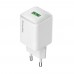 Мережевий зарядний пристрій ColorWay 1USB Quick Charge 3.0 (18W) V2 White (CW-CHS063Q-WT)