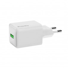 Мережевий зарядний пристрій ColorWay 1USB Quick Charge 3.0 (18W) V2 White (CW-CHS063Q-WT)