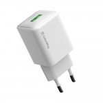Мережевий зарядний пристрій ColorWay 1USB Quick Charge 3.0 (18W) V2 White (CW-CHS063Q-WT) Мережевий зарядний пристрій ColorWay 1USB Quick Charge 3.0 (18W) V2 White (CW-CHS063Q-WT)