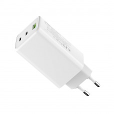 Мережевий зарядний пристрій ColorWay GaN Mini 100W PD Port PPS USB (USB-2C1A) White (CW-CHS061PD-WT)