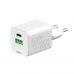 Мережевий зарядний пристрій ColorWay GaN Mini 20W PD Port PPS USB (Type-C PD + USB QC4.0) White (CW-CHS062PD-WT)