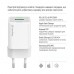 Мережевий зарядний пристрій ColorWay GaN Mini 20W PD Port PPS USB (Type-C PD + USB QC4.0) White (CW-CHS062PDC-WT) + кабель Type-C