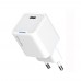 Мережевий зарядний пристрій ColorWay GaN Mini 20W PD Port PPS USB-C White (CW-CHS059PD-WT)