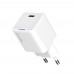 Мережевий зарядний пристрій ColorWay GaN Mini 25W PD Port PPS USB-C White (CW-CHS052PD-WT)