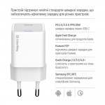 Мережевий зарядний пристрій ColorWay GaN Mini 25W PD Port PPS USB-C White (CW-CHS052PD-WT) Мережевий зарядний пристрій ColorWay GaN Mini 25W PD Port PPS USB-C White (CW-CHS052PD-WT)