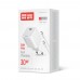 Мережевий зарядний пристрій ColorWay GaN Mini 30W PD Port PPS USB-C White (CW-CHS054PDC-WT) + кабель USB Type-C