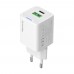 Мережевий зарядний пристрій ColorWay GaN Mini 35W PD Port PPS USB (Type-C PD + USB QC4.0) White (CW-CHS055PD-WT)