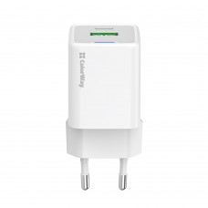 Мережевий зарядний пристрій ColorWay GaN Mini 35W PD Port PPS USB (Type-C PD + USB QC4.0) White (CW-CHS055PD-WT)