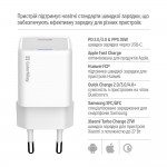 Мережевий зарядний пристрій ColorWay GaN Mini 35W PD Port PPS USB-C White (CW-CHS056PD-WT)