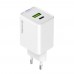 Мережевий зарядний пристрій ColorWay GaN Mini 45W PD Port PPS USB (Type-C PD + USB QC4.0) White (CW-CHS060PD-WT)