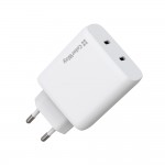Мережевий зарядний пристрій ColorWay GaN Mini 50W PD Port PPS USB (Type-C PD 30W + Type-C PD 20W) White (CW-CHS050PD-WT) Мережевий зарядний пристрій ColorWay GaN Mini 50W PD Port PPS USB (Type-C PD 30W + Type-C PD 20W) White (CW-CHS050PD-WT)