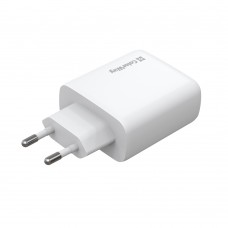 Мережевий зарядний пристрій ColorWay GaN Mini 50W PD Port PPS USB (Type-C PD 30W + Type-C PD 20W) White (CW-CHS050PD-WT)