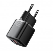 Мережевий зарядний пристрій Essager Camber 20W USB A + Type C Black (ECTAC-HMB01-P)