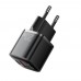 Мережевий зарядний пристрій Essager Camber 20W USB A + Type C Black (ECTAC-HMB01-P)