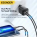 Мережевий зарядний пристрій Essager Camber 20W USB A + Type C Black (ECTAC-HMB01-P)